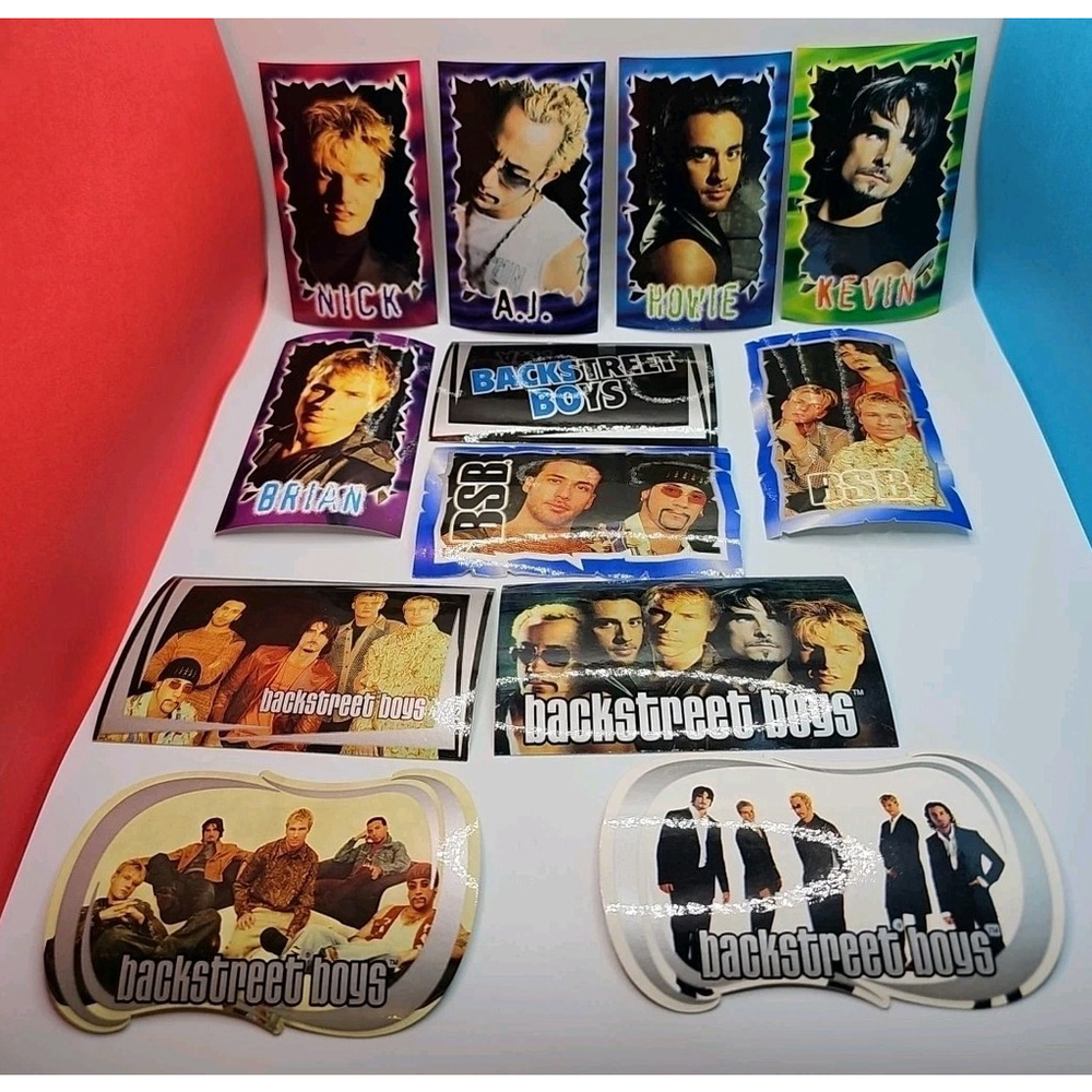Vintage 2000s Backstreet Boys Sandylion Stickers 2001 Set Of 12 Series 1 New Y2K